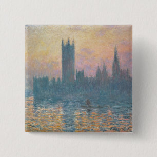 Claude Monet   die Häuser des Parlaments, Button