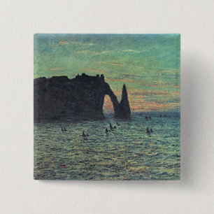 Claude Monet   die hohle Nadel bei Etretat, 1883 Button