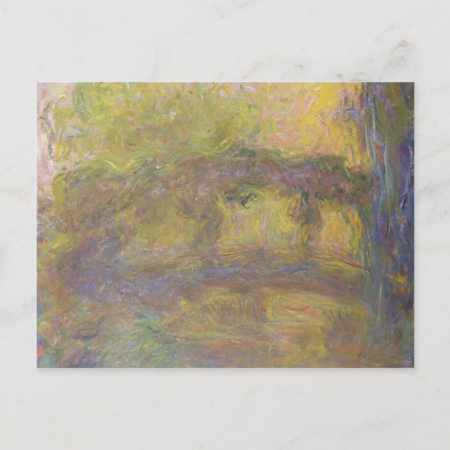 Claude Monet | die japanische Brücke, 1918-24 Postkarte (Vorderseite)