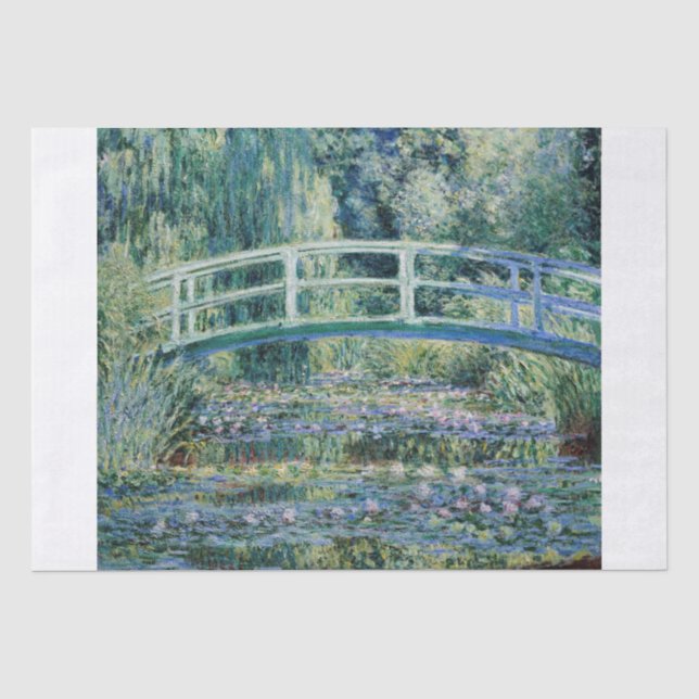 Claude Monet | Die japanische Brücke (die Wasserli Seidenpapier (Vorderseite)