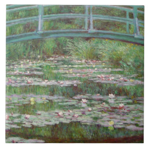 Claude Monet - Die japanische Brücke Fliese