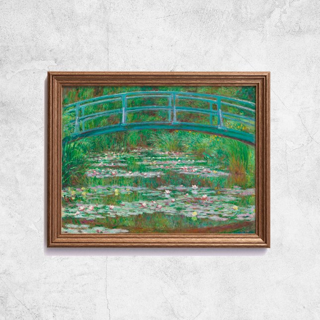 Claude Monet Die japanische Fußbrücke Alte Kunst Poster (Claude Monet The Japanese Foot Bridge Old Art Poster
)