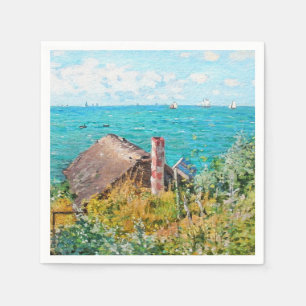 Claude Monet die Kabine in Saint-Adresse Fine Art Serviette