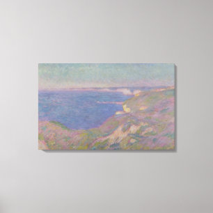 Claude Monet die Klippen nähern sich Dieppe Leinwanddruck