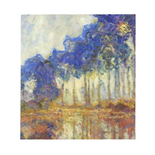 Claude Monet - Die Pappeln im Herbst Notizblock