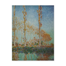 Claude Monet - Die Pappeln Kunstwerk