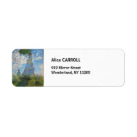 Claude Monet - Die Promenade, Frau mit Sonnenschir