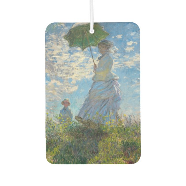 Claude Monet - Die Promenade, Frau mit Sonnenschir Autolufterfrischer (Vorderseite)