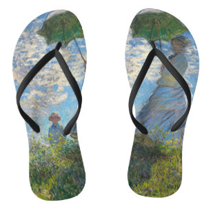 Claude Monet - Die Promenade, Frau mit Sonnenschir Flip Flops