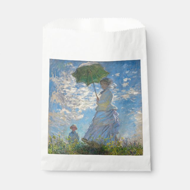 Claude Monet - Die Promenade, Frau mit Sonnenschir Geschenktütchen (Vorderseite)
