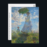 Claude Monet - Die Promenade, Frau mit Sonnenschir Postkarte<br><div class="desc">Die Promenade,  Frau mit einem Parasol / Madame Monet und ihr Sohn / La Promenade / La Femme a l'ombrelle - Claude Monet,  1875</div>