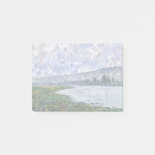 Claude Monet die Seine bei Vétheuil Post-it Klebezettel (Vorderseite)