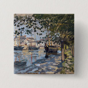 Claude Monet   die Seine in Rouen, 1872 Button
