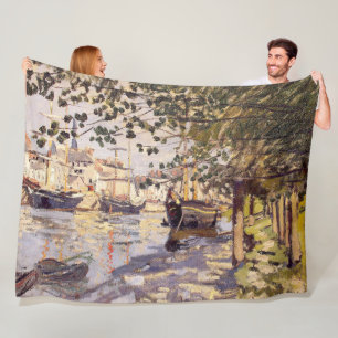 Claude Monet. Die Seine in Rouen Fleecedecke