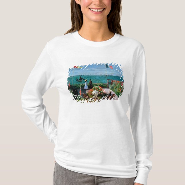 Claude Monet | die Terrasse bei Sainte-Adresse, T-Shirt (Vorderseite)
