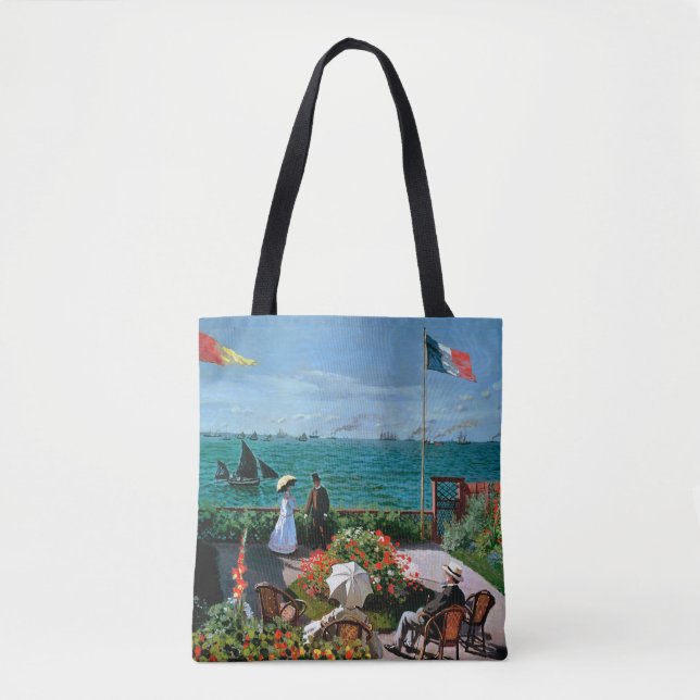 Claude Monet | die Terrasse bei Sainte-Adresse, Tasche (Vorderseite)