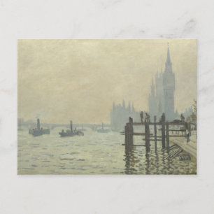 Claude Monet - Die Themse in Westminster Postkarte