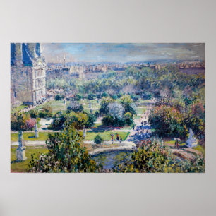 Claude Monet - Die Tuilerien-Gärten Poster
