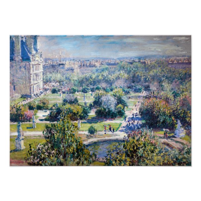 Claude Monet - Die Tuileries Gärten Fotodruck (Vorne)