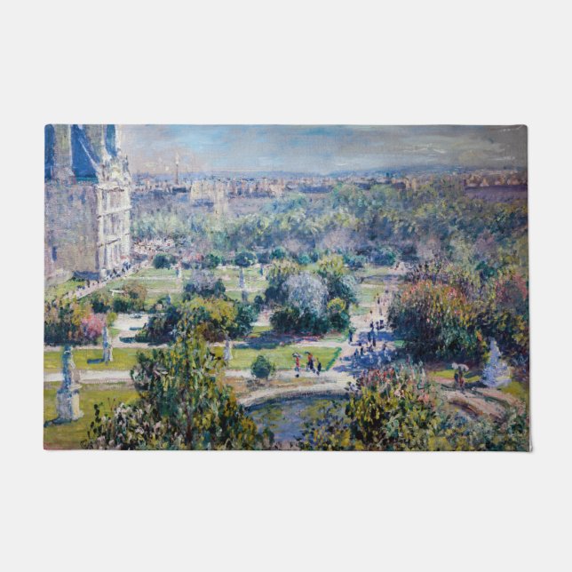 Claude Monet - Die Tuileries Gärten Fußmatte (Vorderseite)
