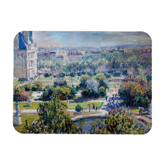 Claude Monet - Die Tuileries Gärten Magnet (Horizontal)