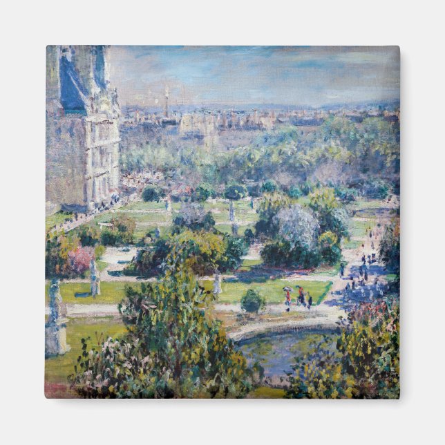 Claude Monet - Die Tuileries Gärten Magnet (Vorne)