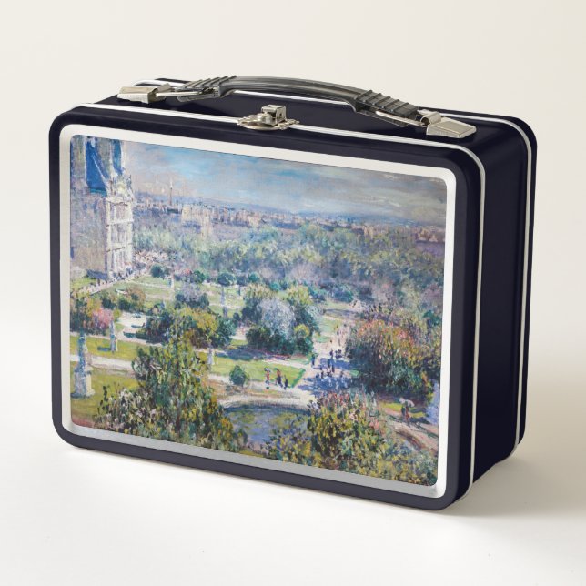 Claude Monet - Die Tuileries Gärten Metall Brotdose (Vorderseite)