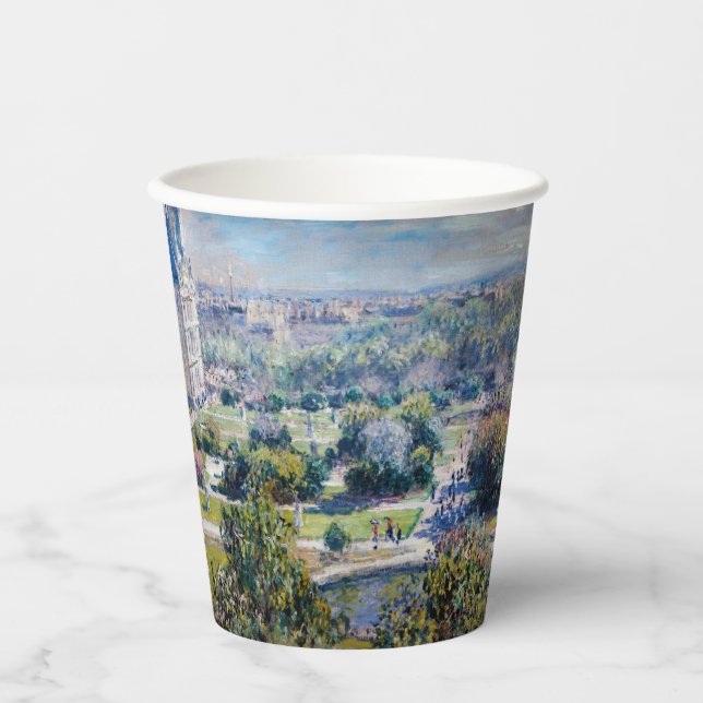 Claude Monet - Die Tuileries Gärten Pappbecher (Vorderseite)