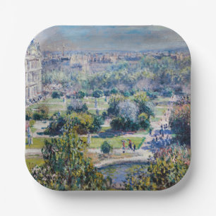 Claude Monet - Die Tuileries Gärten Pappteller