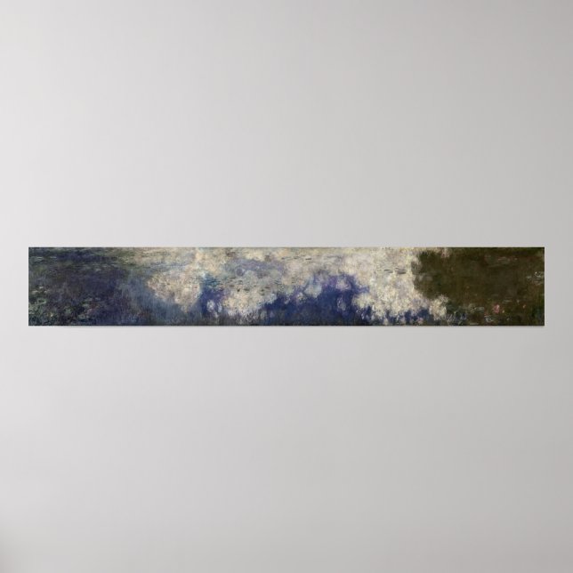 Claude Monet | Die Wasserlilien Wolken, 1914-18 Poster (Vorne)