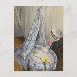 Claude Monet   Die Wiege, Camille und Sohn Jean Postkarte