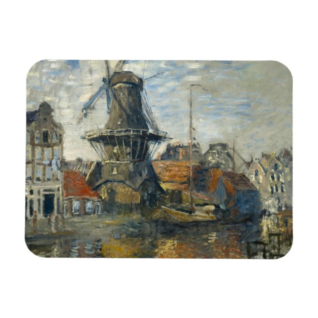 Claude Monet - Die Windmühle am Onbekende Magnet (Horizontal)