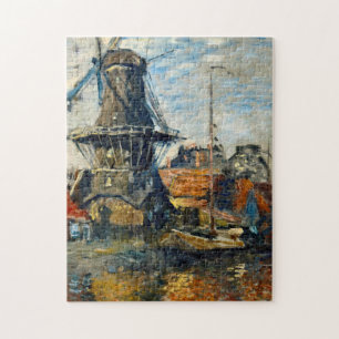 Claude Monet - Die Windmühle an der Onbekende Grac