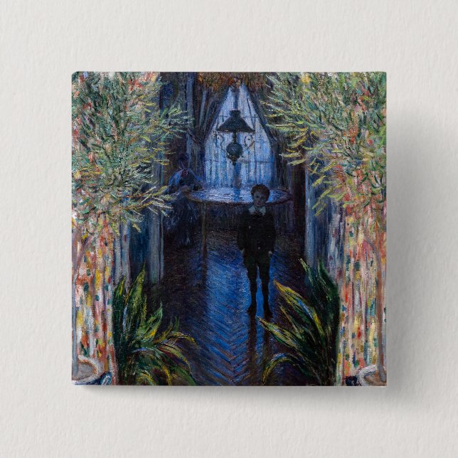 Claude Monet - Ecke der Wohnung Button (Vorderseite)