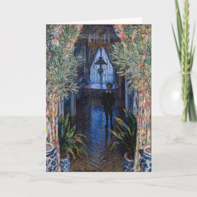 Claude Monet - Ecke der Wohnung Karte (Vorderseite)
