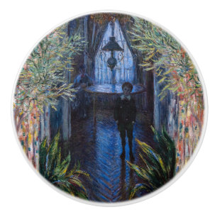 Claude Monet - Ecke der Wohnung Keramikknauf