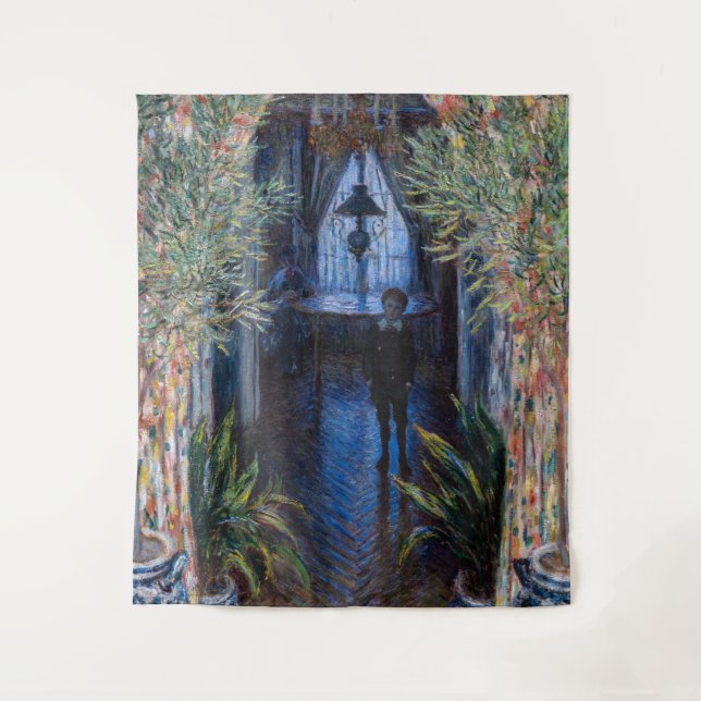 Claude Monet - Ecke der Wohnung Wandteppich (Vorderseite)