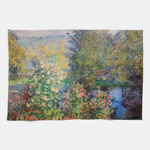 Claude Monet - Ecke des Gartens in Montgeron Geschirrtuch