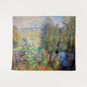 Claude Monet - Ecke des Gartens in Montgeron Wandteppich