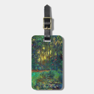 Claude Monet - Ecke eines Teiches mit Wasserlilien Gepäckanhänger