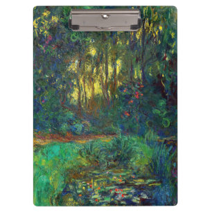 Claude Monet - Ecke eines Teiches mit Wasserlilien Klemmbrett