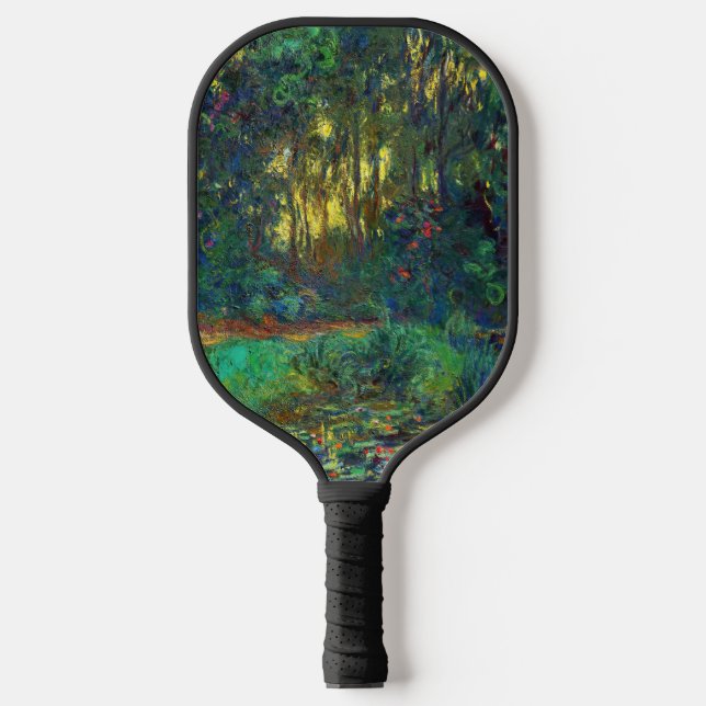 Claude Monet - Ecke eines Teiches mit Wasserlilien Pickleball Schläger (Vorderseite)