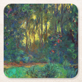Claude Monet - Ecke eines Teiches mit Wasserlilien Rechteckiger Pappuntersetzer