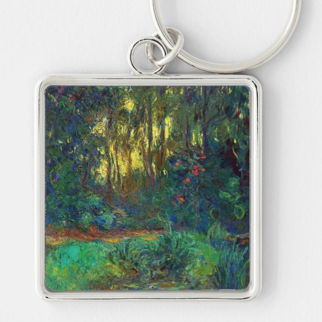 Claude Monet - Ecke eines Teiches mit Wasserlilien Schlüsselanhänger (Vorne)