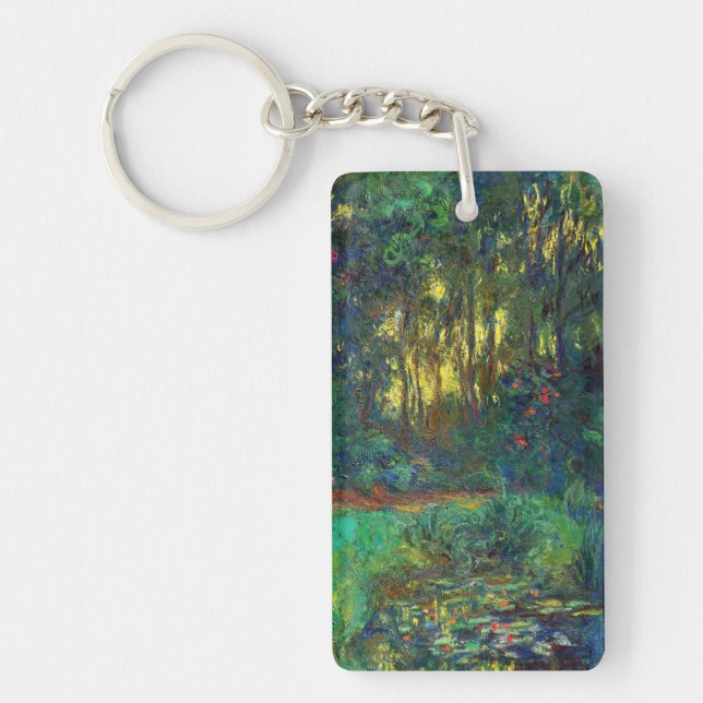 Claude Monet - Ecke eines Teiches mit Wasserlilien Schlüsselanhänger (Vorderseite)