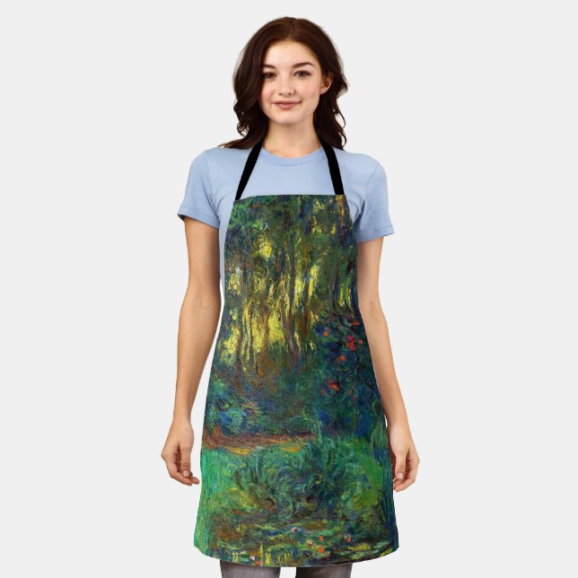 Claude Monet - Ecke eines Teiches mit Wasserlilien Schürze (Getragen)