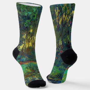 Claude Monet - Ecke eines Teiches mit Wasserlilien Socken