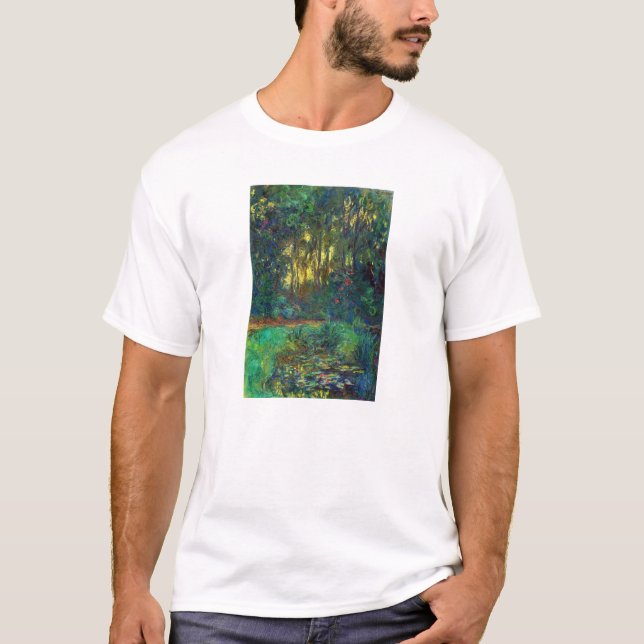 Claude Monet - Ecke eines Teiches mit Wasserlilien T-Shirt (Vorderseite)