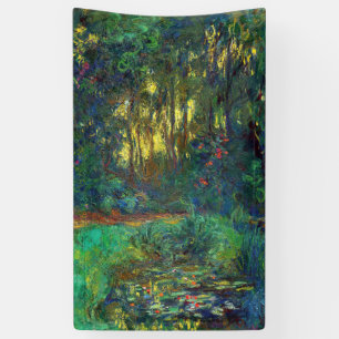 Claude Monet - Ecke eines Teichs mit Seerosen Banner