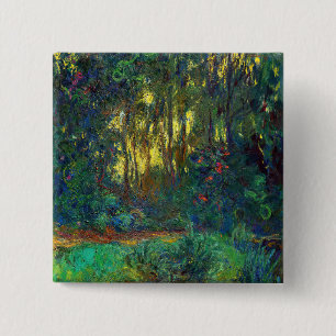Claude Monet - Ecke eines Teichs mit Seerosen Button